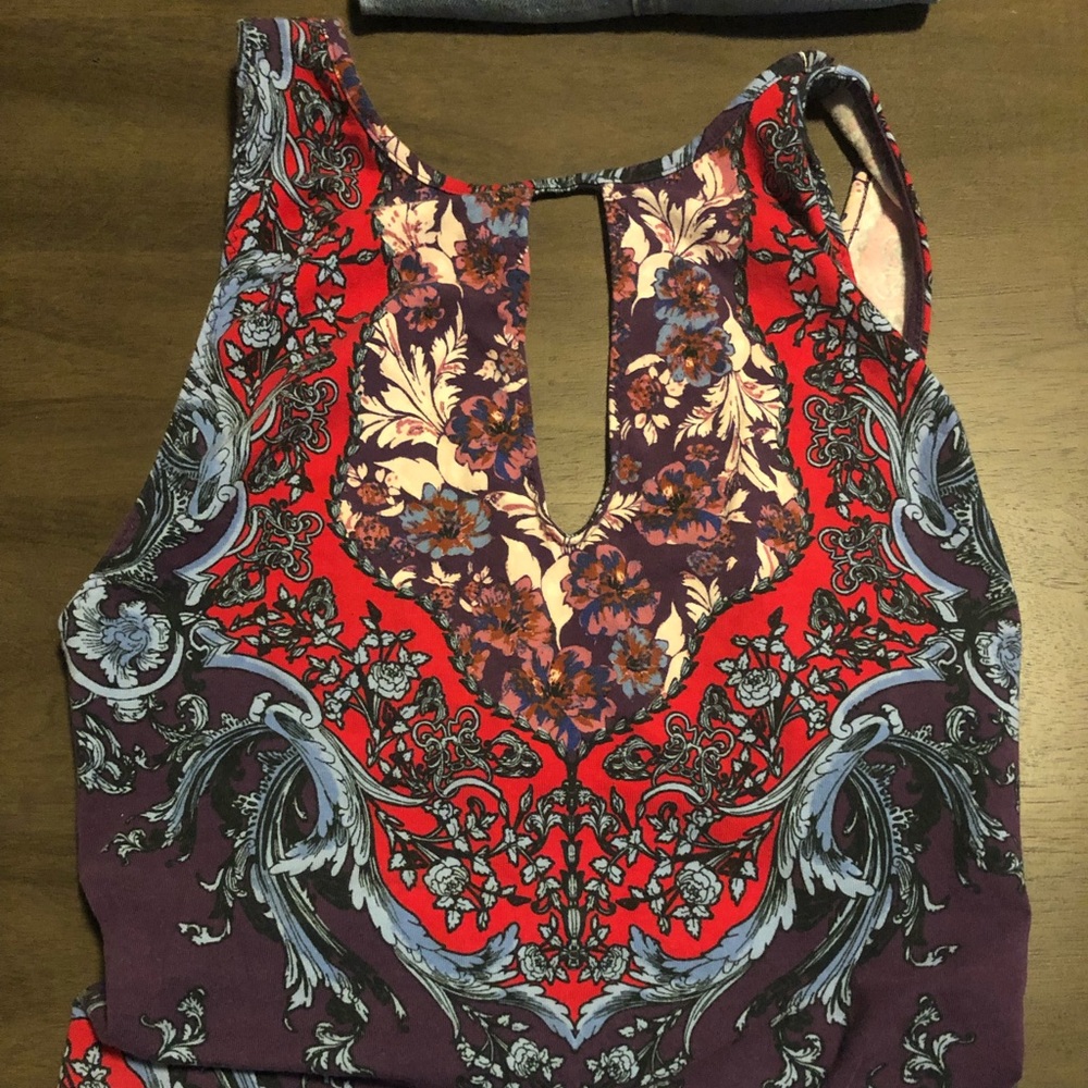 Free People floral bodysuit
